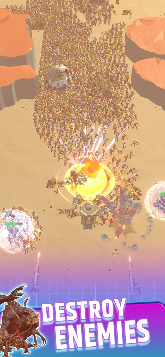 A horde of enemies